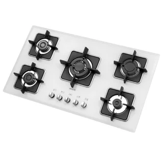 اجاق گاز صفحه‌ای پنج شعله استیل البرز مدل G5960W 102756562