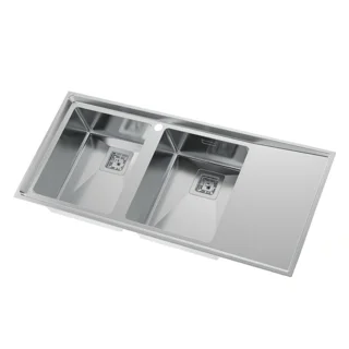 سینک ظرفشویی استیل توکار دو لگنه استیل البرز مدل 952 102753580